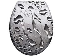 HENGMEI Sedile WC chiusura ammortizzata Tavoletta per WC con cerniere (acqua)