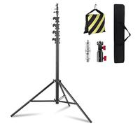 HengMing Treppiede resistente da 4,8 m per Xbotgo Falcon/Chameleon/luci, tubo in lega di alluminio ispessito con assorbimento ad aria, adattatore a sgancio rapido da 0,6 cm, con borsa per il trasporto