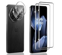 Hengnewro 2 Pezzi Vetro Temperato per Oneplus 13 Pellicola Protettiva Accessori con 2 Pezzi Cover Protezione Pellicola Fotocamera,HD Chiaro, Durezza 9H
