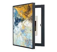 Hengqiyuan Coperchio Contatore Elettrico Decorativo Interno Nascondi Contatore Coperchio Decorativo Moderno Scatola Elettrica Scatola Contatori Copertura Decorazione Dipinti 40x50cm,Nero