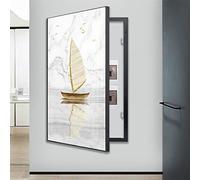 Hengqiyuan Scatola Elettrica Contatori Copertura Scatola di Distribuzione Contatore Flip Quadro Elettrici Contatori per Pittura Nascondi Dipinti Decorazione,A,50 * 70cm