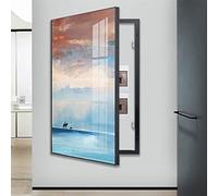 Hengqiyuan Scatola Elettrica Contatori Copertura Scatola di Distribuzione Contatore Flip Quadro Elettrici Contatori per Pittura Nascondi Dipinti Decorazione,B,50 * 70cm