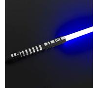Hengqiyuan Spada Laser - Lightsaber con Manico in Metallo, Effetti Sonori e Ricarica USB - per i Giochi di Ruolo e i Regali per Occasioni,Blu