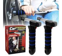 Hengrongshen 2 pezzi di aiuto per le uscite auto per anziani, 4 in 1, con manico Easy Exit integrato, taglierina, finestra e luce LED per aiuti di entrata auto, anziani