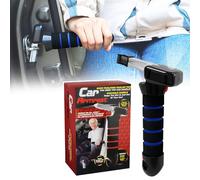 Hengrongshen 4 in 1 aiuto per le uscite auto per anziani, multifunzione con manico Easy Exit integrato, interruttore per finestre, taglierina per cinture e luce LED per aiuti di ingresso auto anziani