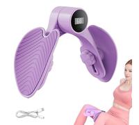 Hengrongshen Allenatore per cosce, pressa per gambe viola per la casa, conteggio intelligente, regolazione a tre velocità, ideale per l'allenamento di glutei, pressa e pavimento pelvico