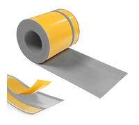 Hengrongshen Battiscopa, Facile Installazione Adesivo Autoadesivo 50 mm x 20 mm x 18 m, Battiscopa in pvc per Cucina Bagno Garage, Grigio