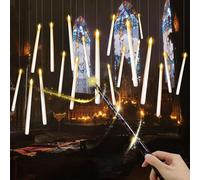 Hengrongshen Floating Candles, 20 Pezzo 28.2 CM Candele Sospese con Telecomando Bacchetta, Candele Fluttuanti Har-ry Potter per Decorazioni di Halloween, Candele Led Halloween