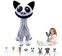 Hengrongshen Zoo-nomaly Plush, 24 cm Zoo-nomaly Peluche, 2024 New Zoo Horror Game Plush Cushion per ragazzi, ragazze, adulti, Halloween, compleanno di Halloween (gatto dagli occhi grandi)