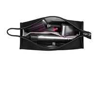 HENGSI Borsa da viaggio per Dyson Airwrap Asciugacapelli Supersonic accessori custodia porta (Nero-Impermeabile PU Leather)