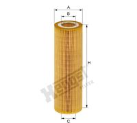 HENGST FILTER E123H01 D194 Filtro olio per SCANIA,VAN HOOL