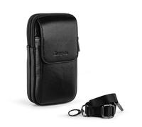 Hengwin Borsa a Tracolla per Telefono Cellulare con Cinturino, Marsupio per Uomo, Porta Smartphone in Vera Pelle, Borsellino Portafoglio da Viaggio, Piccolo Marsupio con Chiave per Carta Fionda
