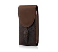 Hengwin Cintura Uomo in Vera Pelle Porta Cellulare, Custodia da Cintura per iPhone 16 15 14 12 12 11 Pro Max, 16 15 14 Plus, Samsung Galaxy S25 S24 S23 Ultra, Copertura, Borsa Portatile per Smartphone
