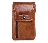 Hengwin Porta Cellulare per Uomo, Custodia a Marsupio per Smartphone con Cintura, Copertina Custodia per iPhone 16 Pro Max, 16 Plus, 15 14 13 12 11 Pro Max con Porta Carte, Tasca Porta Soldi