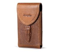 Hengwin Porta Cintura, Borsa Portacellulare, Custodia per iPhone 16 Pro Max, 16 Plus, 15 14 13 12 11 Pro Max, Copertura, Vera Pelle, Fondina da Cintura con Clip per Uomo, Piccola Borsa a Marsupio