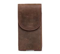 Hengwin Porta Cintura per Smartphone, Marsupio da Uomo per Samsung S24 S23 S22 S21 S20 Ultra, Copertine per Custodie S10 S9 S8 Plus, Fondina in Vera Pelle, Borsa da Viaggio Escursionistica a Tracolla