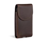 Hengwin Porta Telefono da Cintura per Uomo, Marsupio per Cellulare, Custodia per Samsung S25 S24 S23 S22 S21 Ultra, S10 S9 S8 Plus, Custodia per Smartphone con Clip da Cintura in Vera Pelle