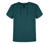 Hengzhifeng Camicia Uomo Pirata Vichinga Medievale Rinascimentale Shirts (Medium, Dark Verde)