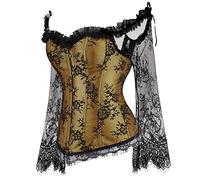 Hengzhifeng Corsetto con Maniche Bustino Corsetti Halloween Donna