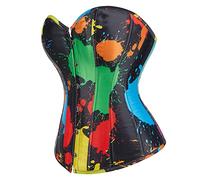 Hengzhifeng Corsetto Fashion Donna Gotico Bustino Corsetti Rinascimentale (EUR 34-36,Multicolore)