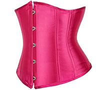 Hengzhifeng Corsetto Sottoseno Donna Gotico Corsetti Halloween (EUR 30-32,Rosa Rossa)