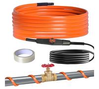 heninhill Cavo riscaldante antigelo con termostato, 8 m, autoregolante, per tubi dell'acqua, piante, grondaie