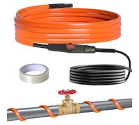 heninhill Cavo Riscaldante con Termostato 4M, Antigelo Autoregolante Cavo Scaldante per Tubi dell'Acqua Piante Grondaie