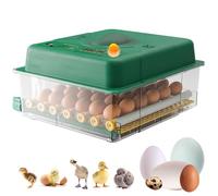 heninhill Incubatrice completamente automatica 36 uova, incubatrice, macchina per incubazione, completamente automatica con regolazione della temperatura, per polli, anatre, quaglia
