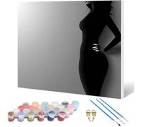 HENJGWEG Dipingere con i Numeri Adulti Paint by Numbers Sogno Colorare con i Numeri Hobby Creativi Adulti Principianti con 3 Pennelli Colori Acrilici per Decorazioni Casa, Regalo 60x45cm -hjw25010N3