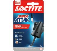 Henkel Colla Loctite Super Attak Brush 5g Liquido per Plastica e Legno