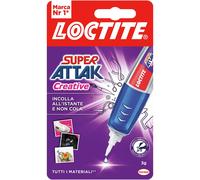 Henkel Colla Loctite Super Attak Creative Gel 3g per Plastica, Legno e Metallo