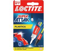 Henkel Colla Loctite Super Attak Plastica 2g + 4ml Asciugatura Rapida