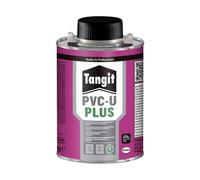Tangit PVC-U Plus THF Free con Pennello, Colla PVC senza THF, Colla per Assemblare Tubi, Adesivo per Incollare Tubature Idrauliche, 1 Latta 500g