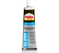 Pattex Sigillante siliconico SL 509 Acetico Alta temperatura Tubo 70 ml Rosso