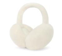 HENKi Paraorecchie da donna, invernali, regolabili, in peluche, crema/pietra, Schmaler Steg