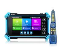 Henkion IPC-5100C Plus - Tester per fotocamera CCTV da 5,4 pollici, schermo touch, tester CCTV, 12 MP, IPC e 4 K, 8 MP, TVI CVI AHD, tester per cavo di prova per fotocamera POE HDMI VGA WiFI RS485