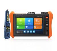 Henkion IPC CCTV Tester H12-ADHS con monitor touch screen IPS da 8 pollici, tester per fotocamera CCTV supporta IP 8K 32MP e 4K 8MP TVI CVI AHD SDI, tester per cavi SFP POE HDMI/VGA WiFi RS485