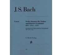 HENLE VERLAG BACH J.S. - 6 SONATAS FOR VIOLIN AND PIANO (HARPSICHORD) BWV 1014 - 1019 Classical sheets Violin