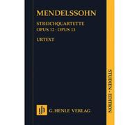 HENLE VERLAG MENDELSSOHN B F. - STRING QUARTETS OP. 12 AND 13 Classical sheets String ensemble
