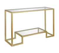 Henn&Hart Ingresso moderno, mensola in vetro per corridoio, divano soggiorno, tavolo consolle facile da montare, 1, oro