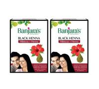 Hennè nero di Banjara con ibisco confezione da 50 gm x 2, (spedizione...
