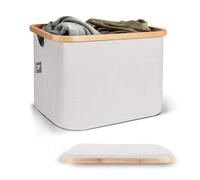 HENNEZ Bucato 40 L Decorazione & Conservazione Cestino Scatola di Tessuto Bambù