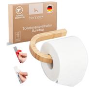 HENNEZ Porta Carta Igienica Adesivo Senza Forare Bambù