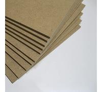 Henor Confezioni da 25 Un. Tavole in legno da 5 mm DM (MDF). DIN A5 - 210x148x5 Mm. Supporto per artigianato, puzzle, fai-da-te, disegno, decorazione, laser, pittura.