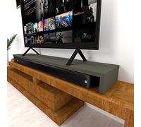 Henor Doppio Rialzo TV Legno 180 x 35 x 15 Cm Grafite Opaco. Carico +100 Kg.