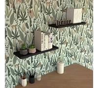 Henor Mensola da parete in Legno FSC® 60 x 15 x 3 cm. Carico massimo. 30 kg. Hardware nascosto Regolabile orizzontalmente. Verticale e Inclinabile Grafite