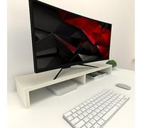 Henor Supporto per monitor Rialzo Tv Legno FSC® 100 x 26.5 x 12 cm supporta 90 kg Quercia Stel