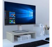 Henor Supporto per monitor Rialzo Tv Legno 42 x 26.5 x 12 cm supporta 50 kg Quercia Stel