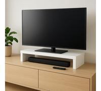 Henor Supporto per monitor Rialzo Tv Legno FSC® 62 x 26.5 x 12 cm supporta 50 kg Bianco