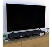 Henor supporto per monitor rialzo TV in legno 115 x 35 x 12 cm mobile TV portata 90 kg Grafite
